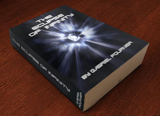 The book's cover depicts Quantum Flux in the vacuum of deep space, a phenomenon readers later learn can be harnessed to open wormholes or provide eternal youth.